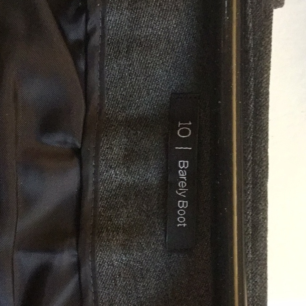 Talbots size 10 boot leg dress pants charcoal
